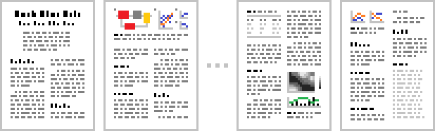 A pixelated schematic illustration of step 7, where the bullet lists under each heading have now been transformed into running text.